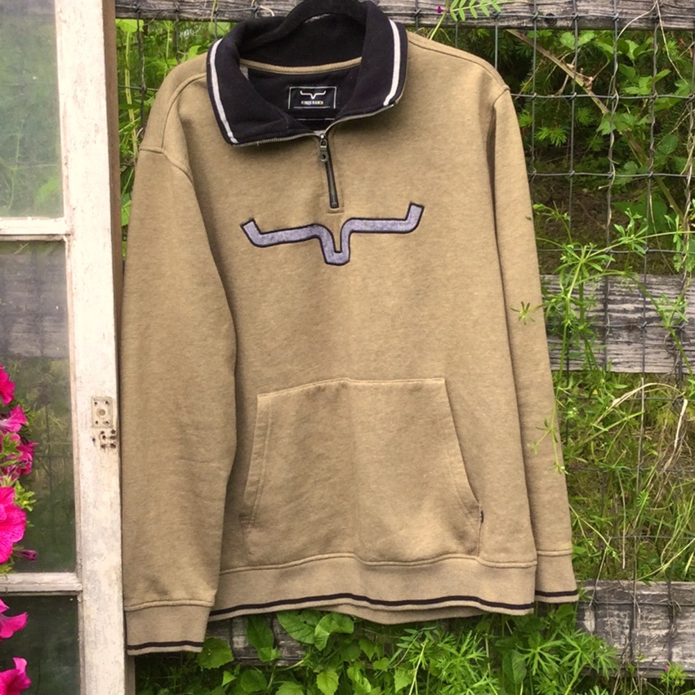 Kimes ranch 3/4 zip men’s pullover rodeo roper cowboy travel farm barn chore